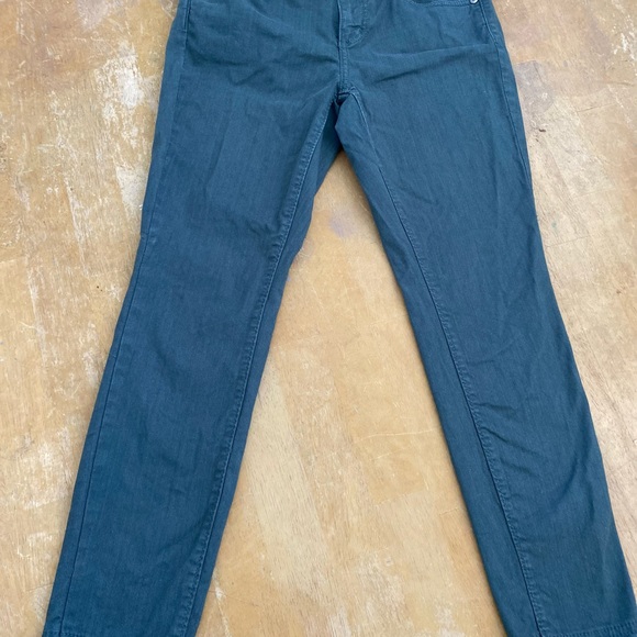 Loft 00p 24 Modern Skinny jean pants Dark hunter green - Picture 8 of 9